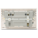 Socket, Switched 2 Gang SP c/w 3xUSB, Charger Square Edge