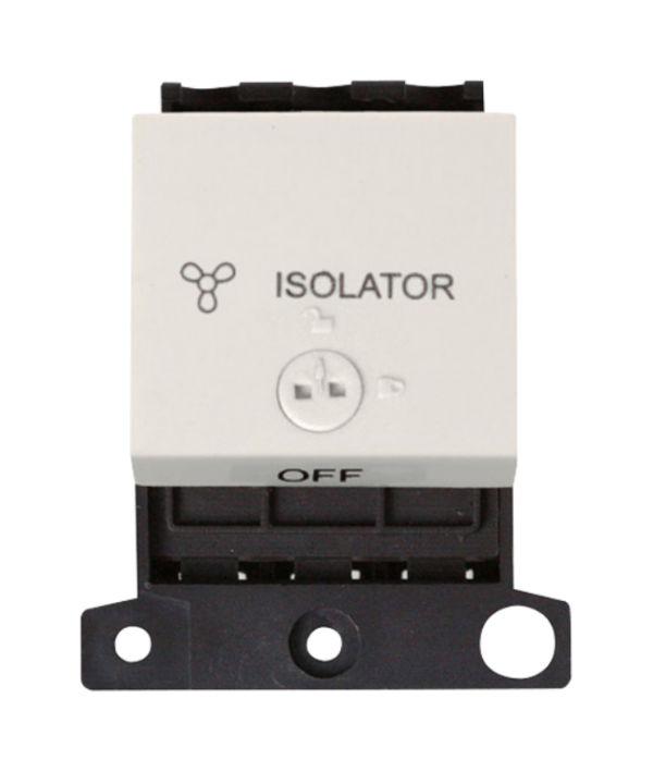 Polar White 10A TP Fan Isolator Module