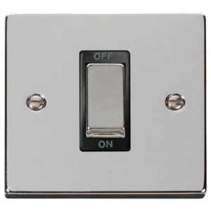 Click Deco Polished Chrome 1 Gang 45A DP Switch