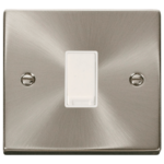 Click Deco Satin Chrome 1 Gang 10A Intermediate Switch