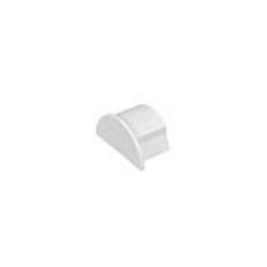 White 30 X 15mm Smooth-Fit End Cap