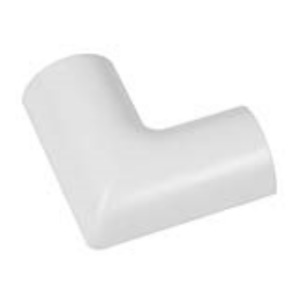 White 30 X 15mm Clip-Over Flat Bend
