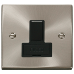 Click Deco Satin Chrome Switched Fused Spur