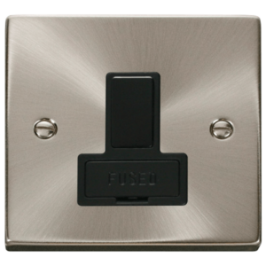 Click Deco Satin Chrome Switched Fused Spur