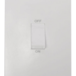 Click Mode 2 Gang 45A DP Vertical Switch White Rocker