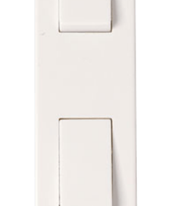 Click Polar 2 Gang 2 Way 10Ax Architrave Switch