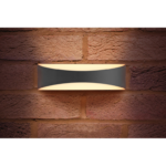 Integral Wave Dark Grey IP65 7w Wall Light 3000k
