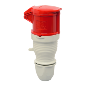 Walther 415V 32A 4 Pin IP44 Splashproof Inline Socket