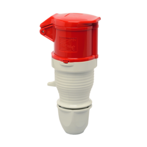 Walther 415V 32A 5 Pin IP44 Splashproof Inline Socket