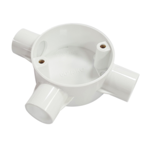 White 20mm PVC Tee Box