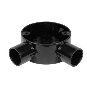 Black 20mm PVC Angle Box