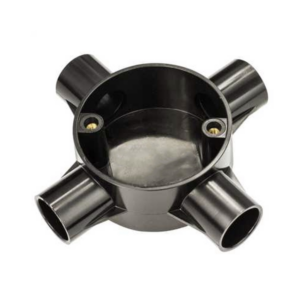Black 20mm PVC Cross Box