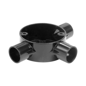 Black 20mm PVC Tee Box