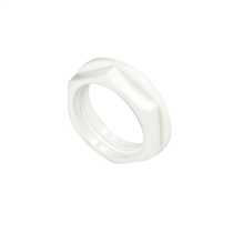White 20mm PVC Locknut