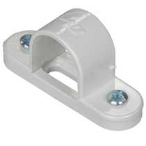 White 20mm PVC Spacer Bar Saddle