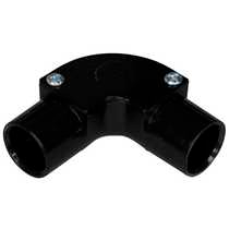 Black 20mm PVC Inspection Elbow