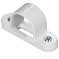 White 25mm PVC Spacer Bar Saddle