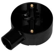 Black 25mm PVC End Box