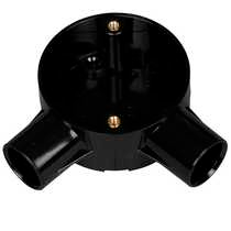 Black 25mm PVC Angle Box