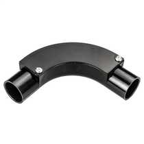 Black 25mm PVC Inspection Bend