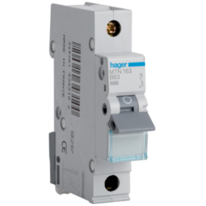 Hager 63A SP Type B 6kA MCB