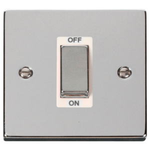 Click Deco Polished Chrome 1 Gang 45A DP Switch