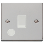 Click Deco Polished Chrome 1 Gang 20A DP Switch Flex Outlet