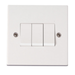 Click Polar 3 Gang 2 Way 10Ax Switch
