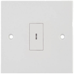 Selectric White 1 Gang 10A Key Switch