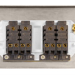 Click Deco Satin Chrome 4 Gang 2 Way 10Ax Switch