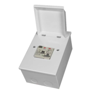 CED Metal Shower Unit 63A RCD 50A MCB