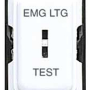 White 1 Way 20A DP Key Switch Module Engraved “EMG LTG TEST”