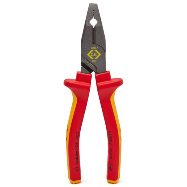 CK 180mm VDE Tapered Nose Pliers