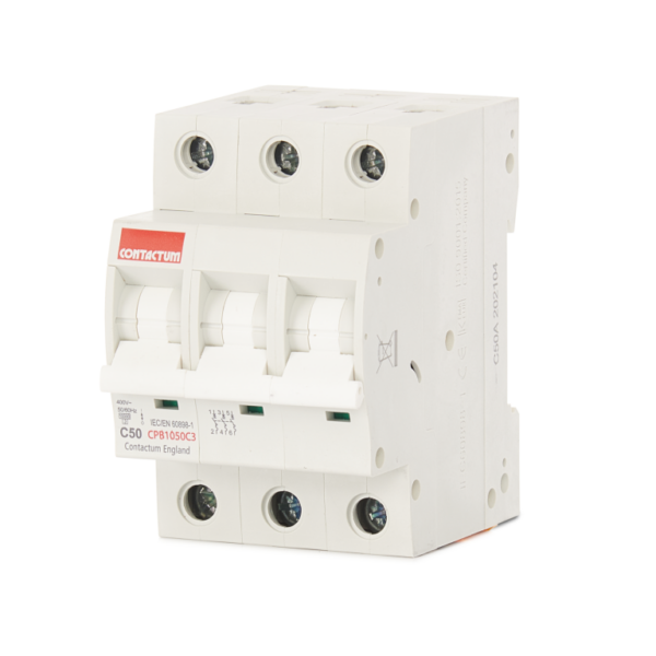 Contactum 50A 10kA Type C TP MCB