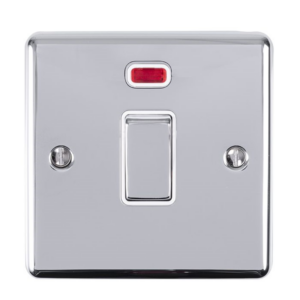 Eurolite Polished Chrome 20A Switch Neon White Insert