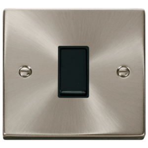 Click Deco Satin Chrome 1 Gang 10A Intermediate Switch