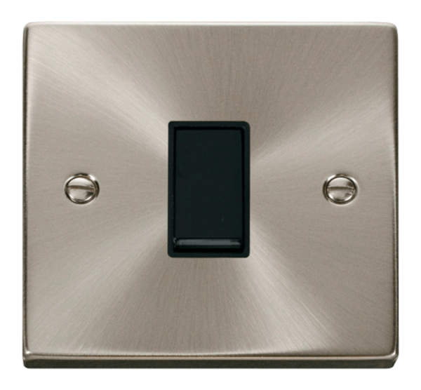Click Deco Satin Chrome 1 Gang 10A Intermediate Switch