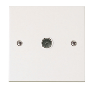 Click Polar 1 Gang Coaxial Socket