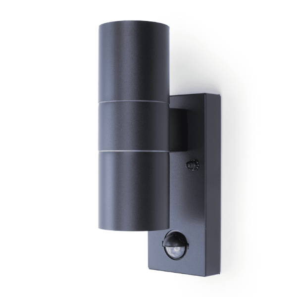 Coral Anthracite Grey PIR Up/Down Wall Light
