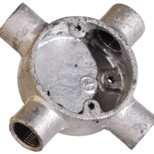 20mm Galvanised Cross Box