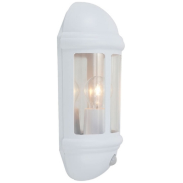 Latina White IP65 Photocell Half Lantern