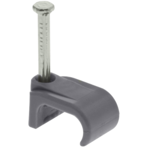 Grey 2.5mm T&E Flat Cable Clips (100)