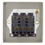 Click Deco Satin Chrome 3 Gang 2 Way 10Ax Switch