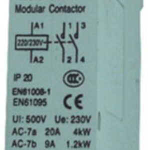 Cudis 20A DP Modular Contactor with Spacer