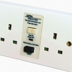 Cudis 2 Gang 13A DP RCD Switched Socket