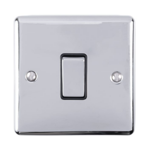 Eurolite Polished Chrome 20A Switch Black Insert