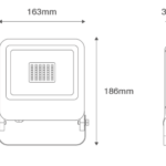 Black 30w Floodlight 3000k