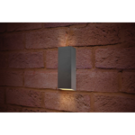 Integral Pablo Dark Grey IP54 8w Wall Light 3000k