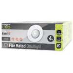 Downlight, Evofire Fire Rated Round IP65, c/w GU10 Holder Pk=4