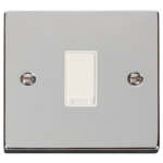 Click Deco Polished Chrome 1 Gang 2 Way Light Switch